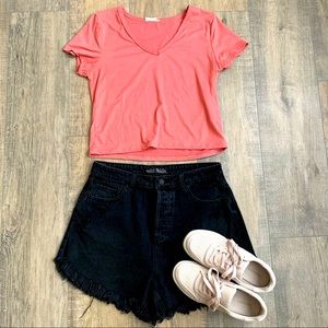 Wild Fable High Waisted Distressed Shorts - 12